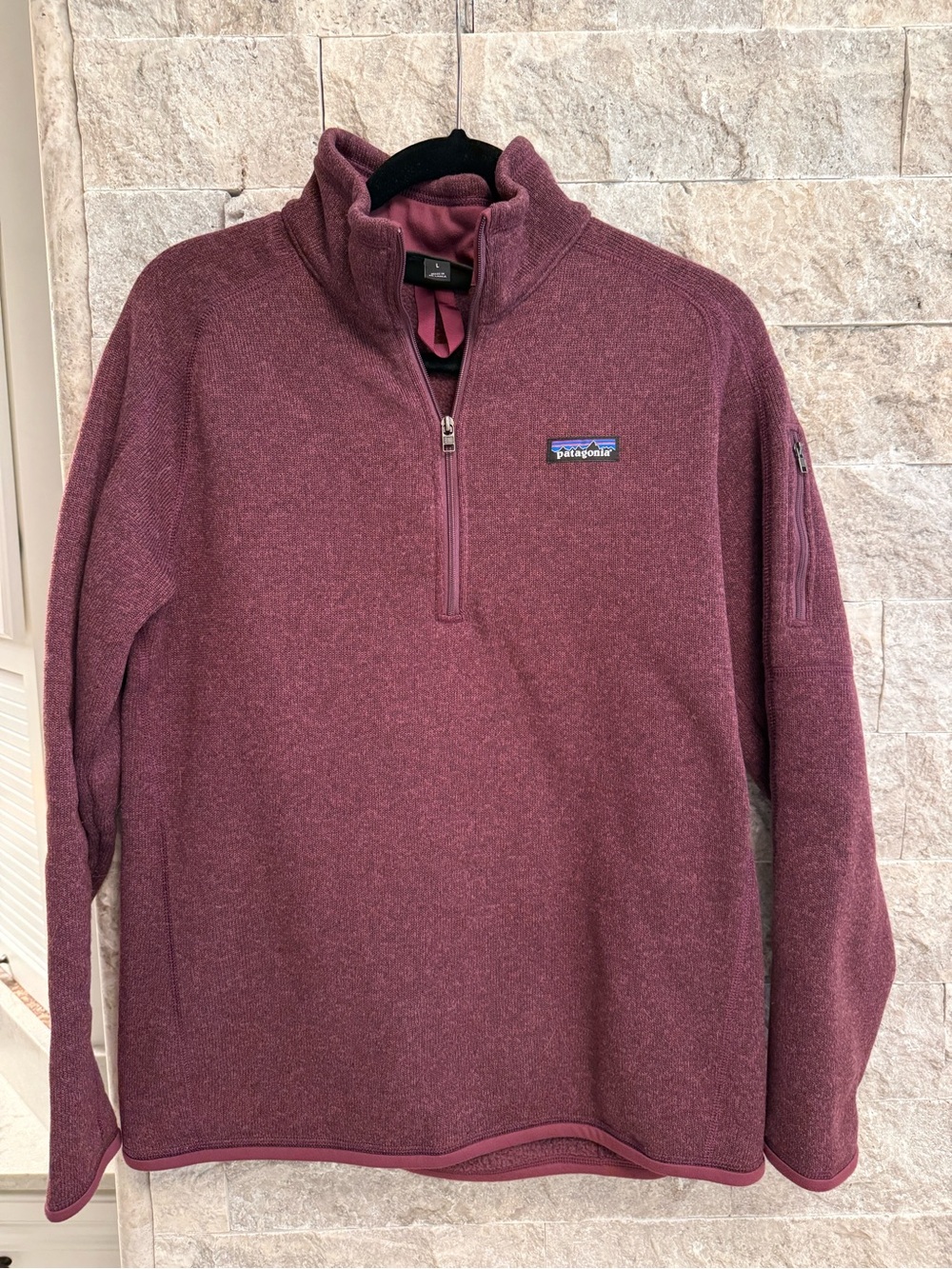 Patagonia Women’s Better Sweatee Quarter-Zip Sweater - Burgundy/Plum